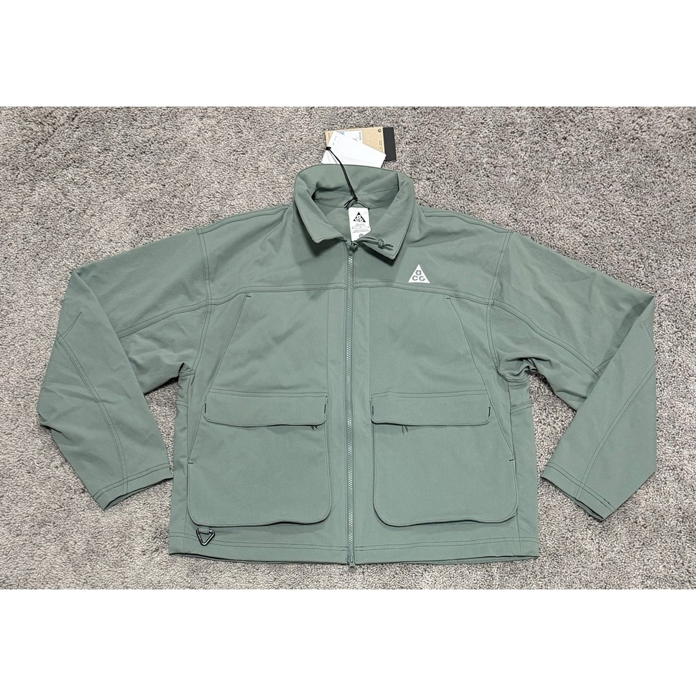 Nike ACG UV Smith Summit Jacket HV0583-364 Clay Green Womens Size M-TALL NEW